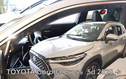 Toyota Corolla Cross od 2020 (predné) - deflektory Heko