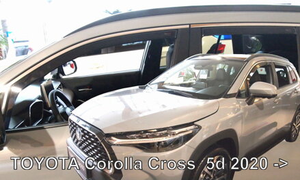 Toyota Corolla Cross od 2020 (so zadnými) - deflektory Heko