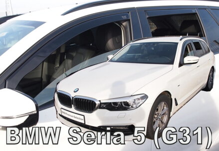 BMW 5 Combi (G31) 2017-2023 (so zadnými) - deflektory Heko