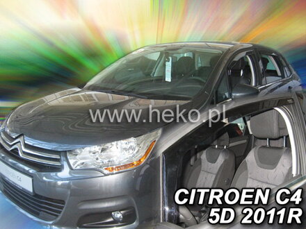 Citroen C4 2010-2021 (predné) - deflektory Heko