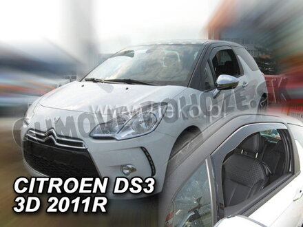 Citroen DS3 od 2010 (predné) - deflektory Heko