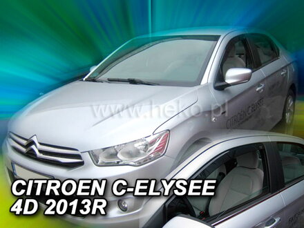 Citroen C-Elysee od 2012 (predné) - deflektory Heko