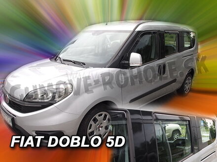 Fiat Doblo II 2010-2022 (so zadnými) - deflektory Heko