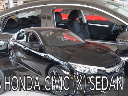Honda Civic Sedan 2017-2021 (so zadnými) - deflektory Heko