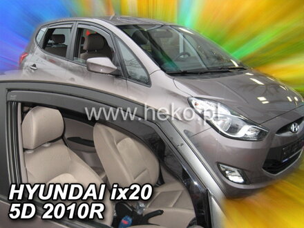 Hyundai ix20 od 2010 (predné) - deflektory Heko