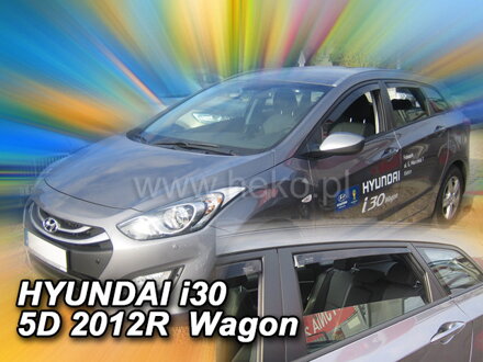 Hyundai i30 Combi 2012-2017 (so zadnými) - deflektory Heko