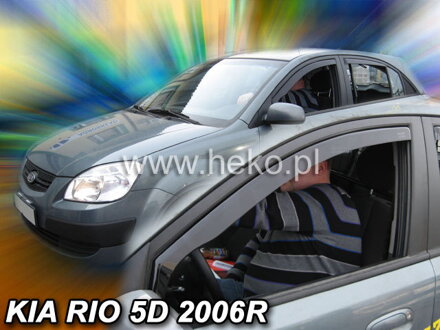 Kia Rio 2005-2011 (predné) - deflektory Heko