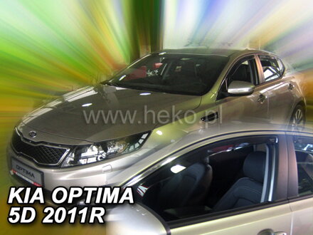Kia Optima 2010-2015 (predné) - deflektory Heko