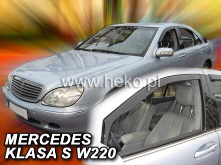Mercedes S W220 1998-2005 (predné) - deflektory Heko