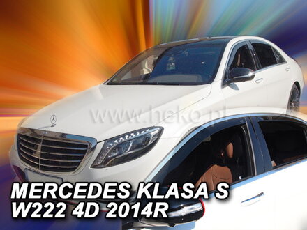 Mercedes S W222 2013-2020 (so zadnými) - deflektory Heko