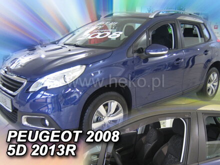Peugeot 2008 2013-2019 (predné) - deflektory Heko