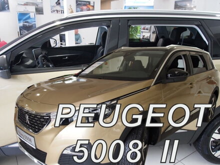 Peugeot 5008 II 2017-2024 (so zadnými) - deflektory Heko