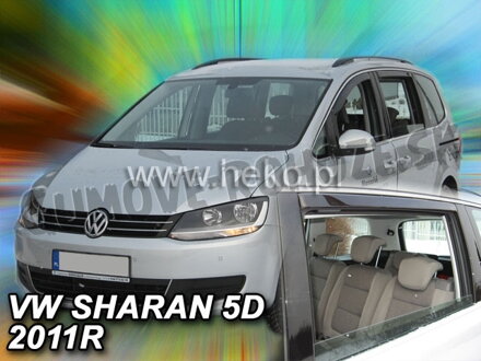 VW Sharan od 2010 (so zadnými) - deflektory Heko