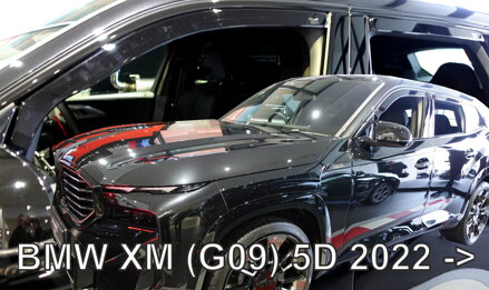 BMW XM (G09) od 2023 (so zadnými) - deflektory Heko