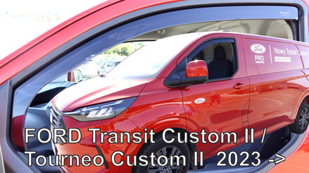 Ford Transit / Tourneo Custom II od 2023 (predné) - deflektory Heko