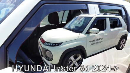 Hyundai Inster od 2025 (so zadnými) - deflektory Heko