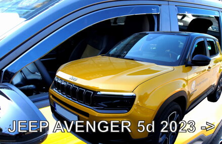 Jeep Avenger od 2023 (so zadnými) - deflektory Heko