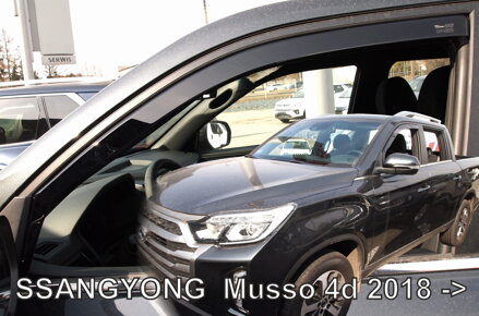 Ssangyong Musso od 2018 (predné) - deflektory Heko