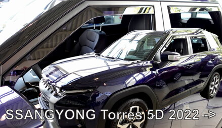 Ssangyong Torres od 2022 (so zadnými) - deflektory Heko