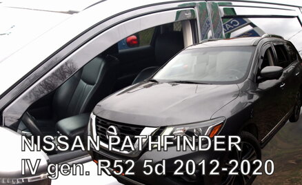 Nissan Pathfinder IV 2012-2020 (so zadnými) - deflektory Heko