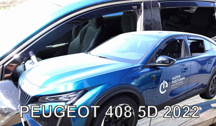 Peugeot 408 od 2023 (so zadnými) - deflektory Heko