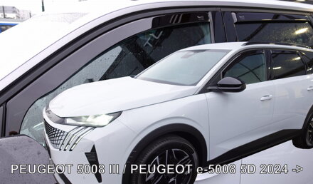 Peugeot 5008 III (aj e-5008) od 2024 (so zadnými) - deflektory Heko