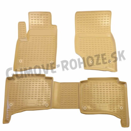 VW Touareg 2002-2010 - autorohože s vysokým okrajom Béžové Novline