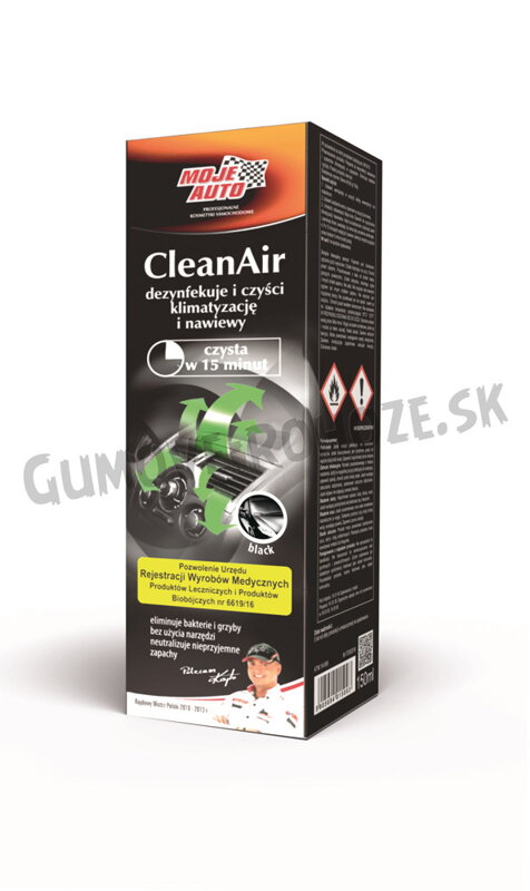 Čistič klimatizácie Moje Auto CleanAir Black Čistič klimatizácie Moje Auto CleanAir Black