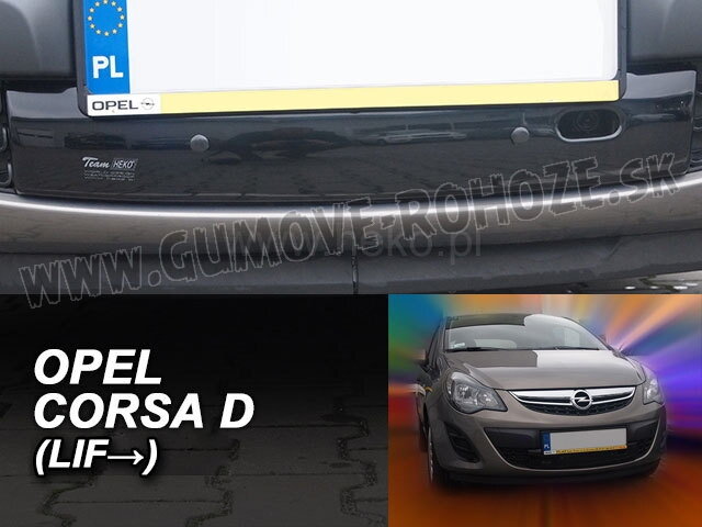 Opel Corsa D 2011-2014 Facelift - zimná clona masky Heko