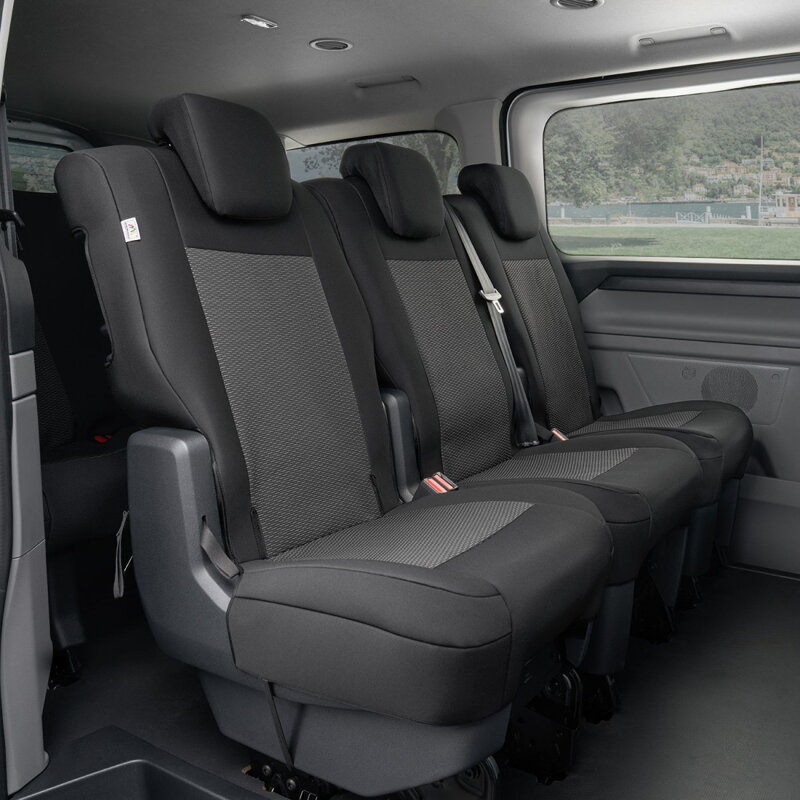 Presné autopoťahy VW Transporter T7 od 2024 (2-rada 1+1+1) Presné autopoťahy VW Transporter T7 od 2024 (2-rada 1+1+1)
