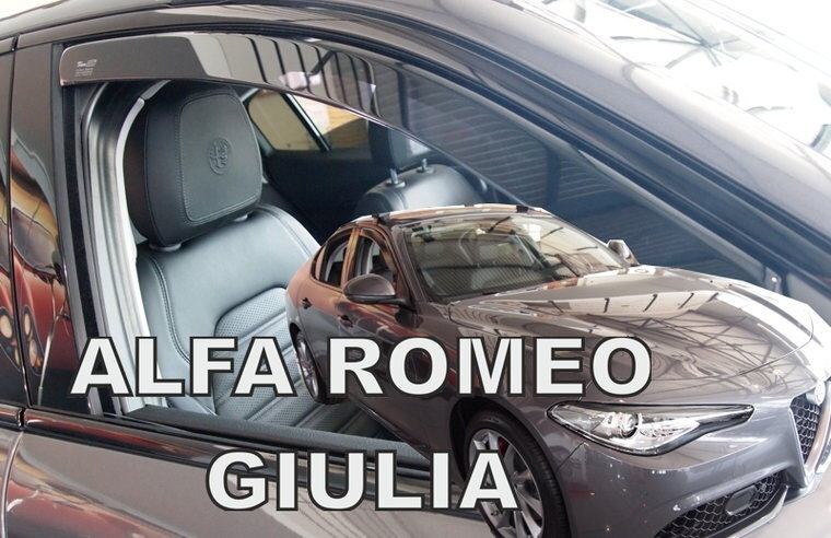 Alfa Romeo Giulia od 2016 (predné) - deflektory Heko Alfa Romeo Giulia od 2016 (predné) - deflektory Heko