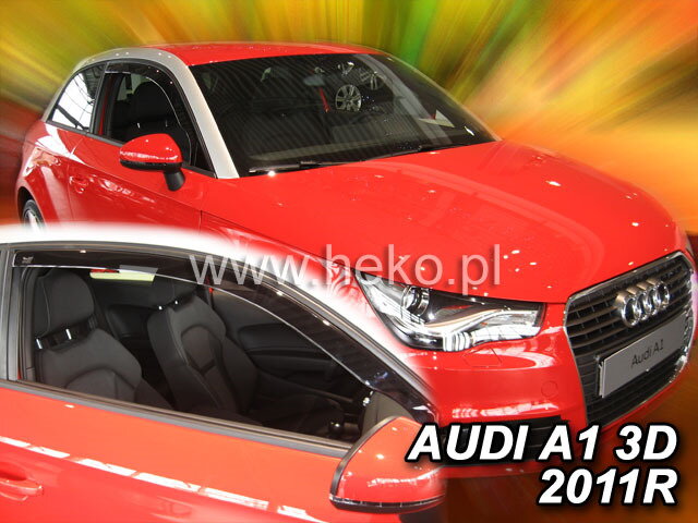 Audi A1 3-dvere 2010-2018 (predné) - deflektory Heko Audi A1 3-dvere 2010-2018 (predné) - deflektory Heko