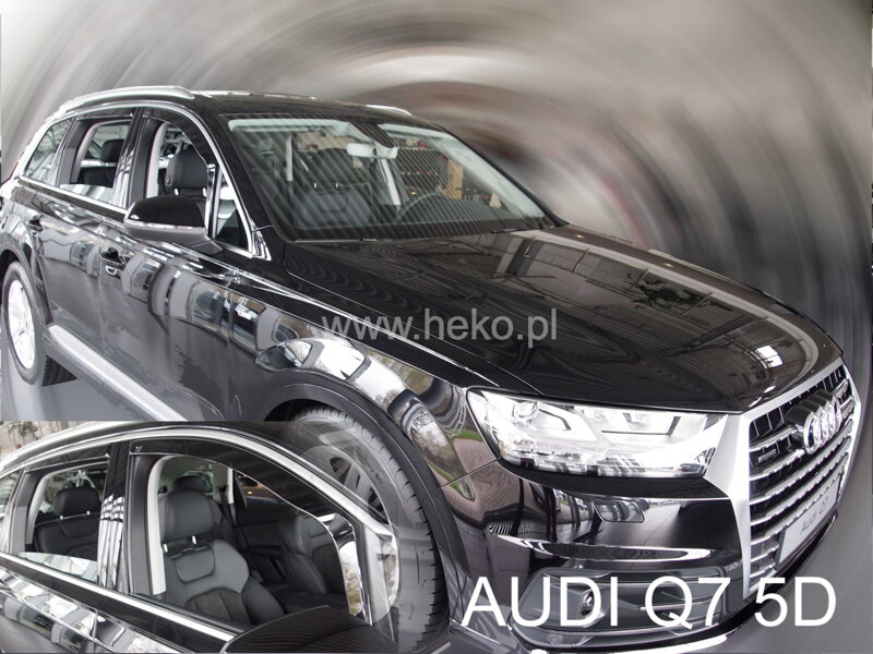 Audi Q7 od 2015 (so zadnými) - deflektory Heko Audi Q7 od 2015 (so zadnými) - deflektory Heko