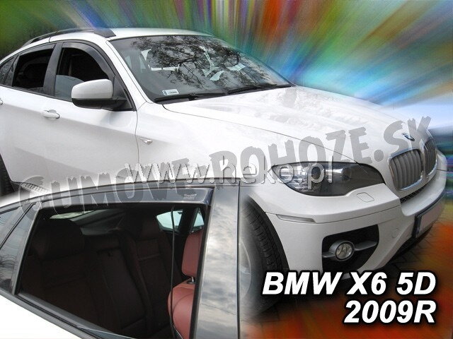 BMW X6 (E71, F16) 2008-2019 (so zadnými) - deflektory Heko BMW X6 (E71, F16) 2008-2019 (so zadnými) - deflektory Heko
