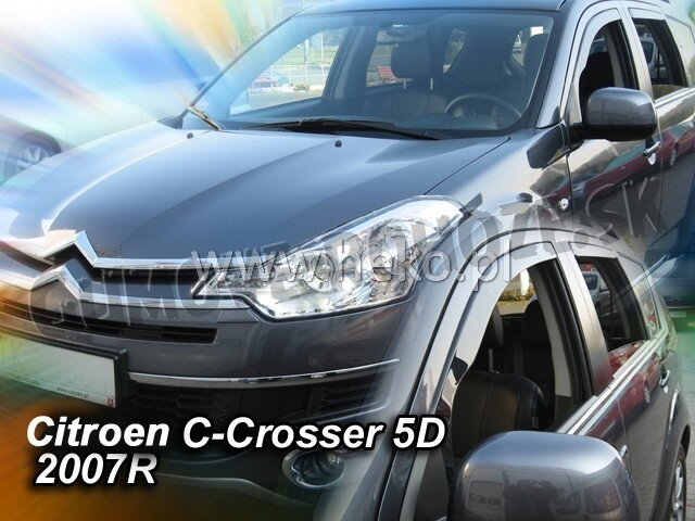 Peugeot 4007 2007-2012 (so zadnými) - deflektory Heko Peugeot 4007 2007-2012 (so zadnými) - deflektory Heko