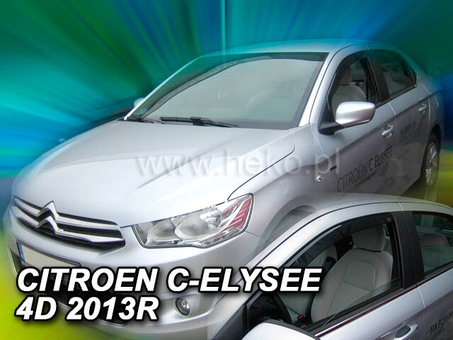 Citroen C-Elysee od 2012 (predné) - deflektory Heko Citroen C-Elysee od 2012 (predné) - deflektory Heko