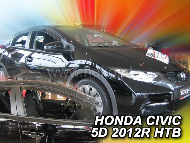 Honda Civic Htb 2012-2016 (predné) - deflektory Heko Honda Civic Htb 2012-2016 (predné) - deflektory Heko