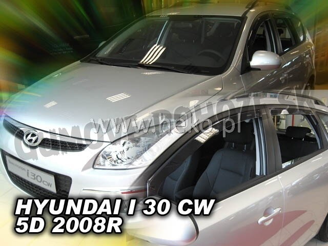 Hyundai i30 Combi 2008-2012 (predné) - deflektory Heko Hyundai i30 Combi 2008-2012 (predné) - deflektory Heko