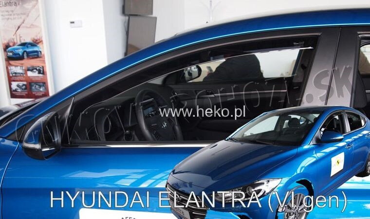 Hyundai Elantra 2016-2020 (predné) - deflektory Heko Hyundai Elantra 2016-2020 (predné) - deflektory Heko