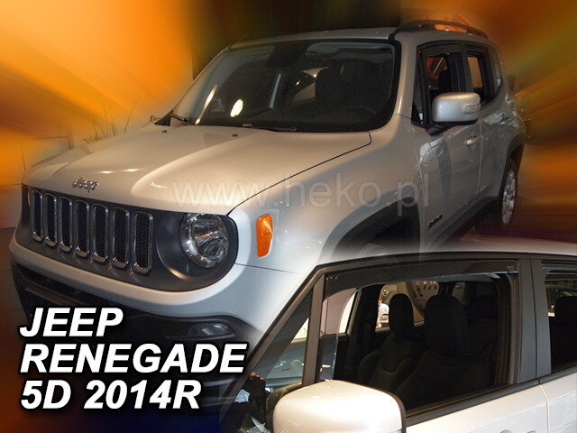 Jeep Renegade od 2014 (predné) - deflektory Heko Jeep Renegade od 2014 (predné) - deflektory Heko