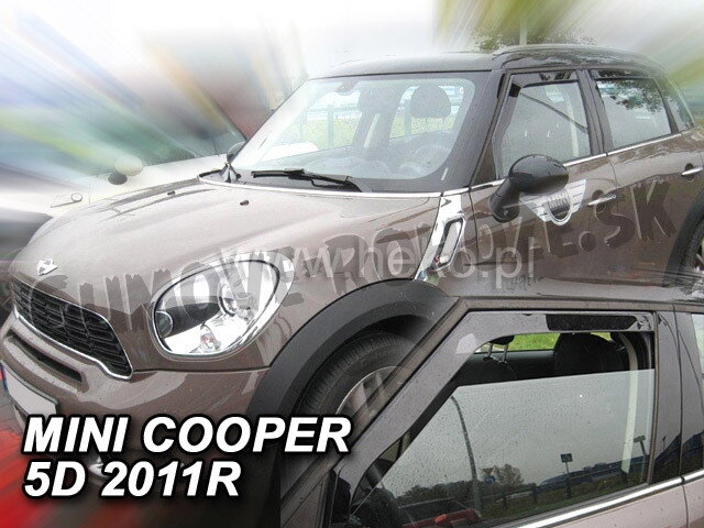 Mini Cooper 5-dverí 2011-2014 (predné) - deflektory Heko Mini Cooper 5-dverí 2011-2014 (predné) - deflektory Heko