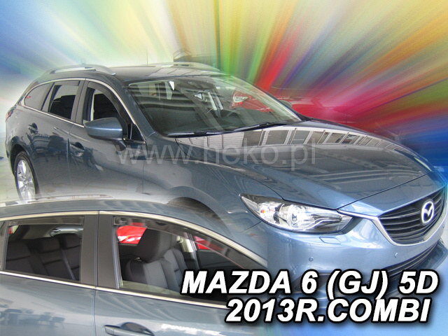 Mazda 6 Combi od 2012 (so zadnými) - deflektory Heko Mazda 6 Combi od 2012 (so zadnými) - deflektory Heko
