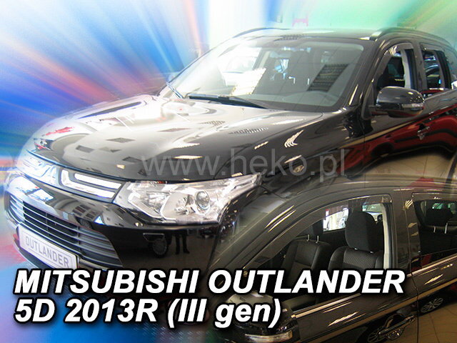 Mitsubishi Outlander od 2012 (so zadnými) - deflektory Heko Mitsubishi Outlander od 2012 (so zadnými) - deflektory Heko