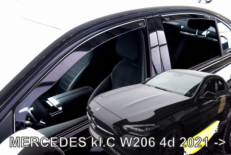 Mercedes C W206 Sedan od 2021 (so zadnými) - deflektory Heko Mercedes C W206 Sedan od 2021 (so zadnými) - deflektory Heko