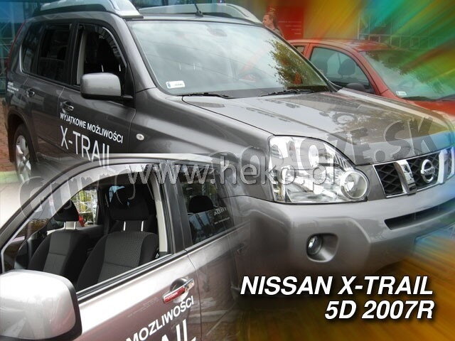 Nissan X-Trail 2007-2014 (predné) - deflektory Heko Nissan X-Trail 2007-2014 (predné) - deflektory Heko