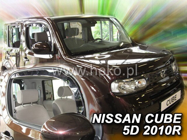 Nissan Cube od 2009 (predné) - deflektory Heko Nissan Cube od 2009 (predné) - deflektory Heko