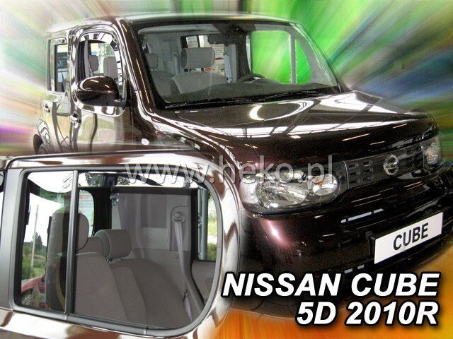 Nissan Cube od 2009 (so zadnými) - deflektory Heko Nissan Cube od 2009 (so zadnými) - deflektory Heko