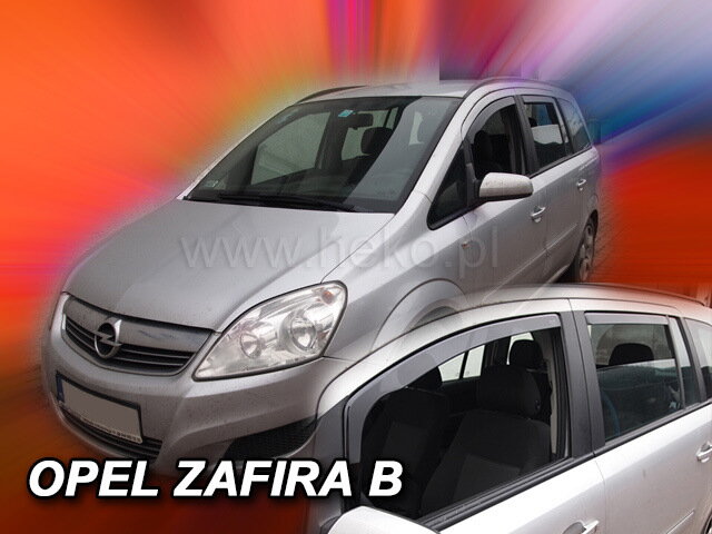 Opel Zafira B 2005-2012 (so zadnými) - deflektory Heko Opel Zafira B 2005-2012 (so zadnými) - deflektory Heko