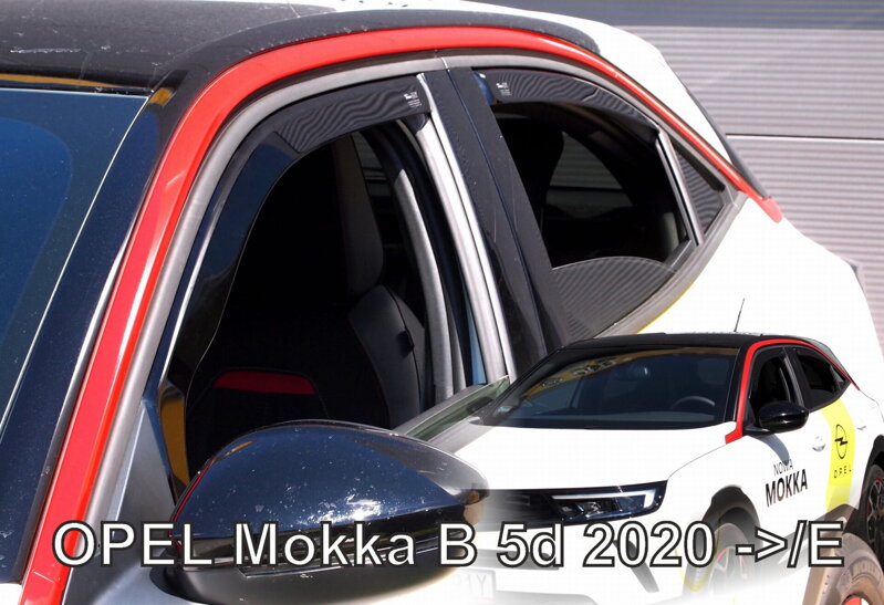 Opel Mokka (aj Mokka-e) od 2020 (so zadnými) - deflektory Heko Opel Mokka (aj Mokka-e) od 2020 (so zadnými) - deflektory Heko