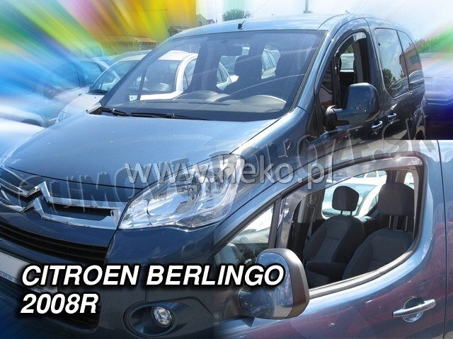 Peugeot Partner 2008-2018 (predné) - deflektory Heko Peugeot Partner 2008-2018 (predné) - deflektory Heko